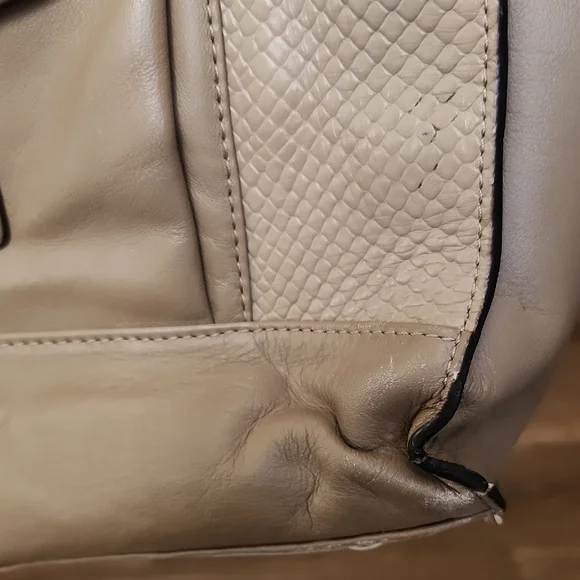 Coach Charlie Embossed Python Leather Tote Luxury Bag Old Money Quiet Luxury - Picture 11 of 16